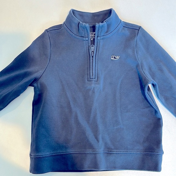 Vineyard Vines Boys Navy Quarter Zip (3T) - Picture 1 of 4